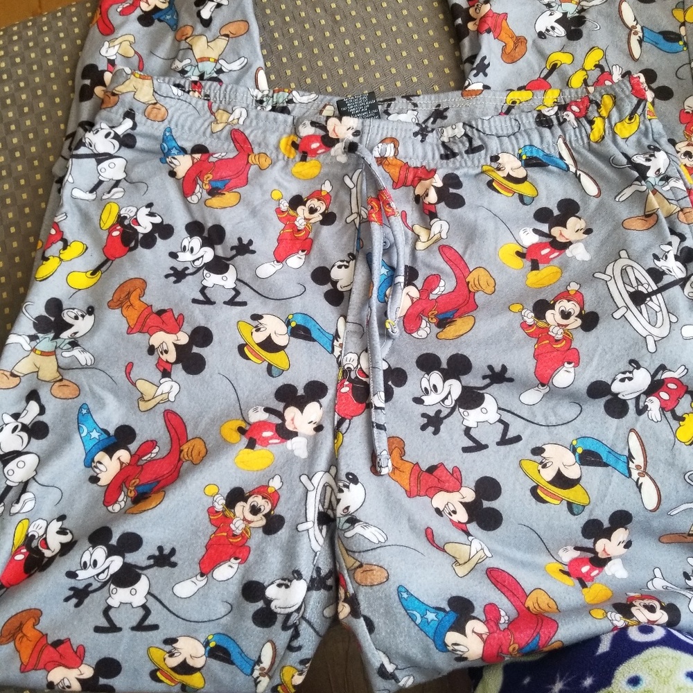 Disney Mickey Through the years Flannel Pants